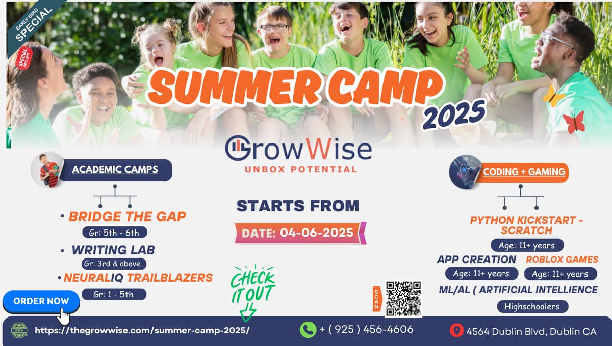 GrowWise Summer Camp 2025 – Learn, Create, and Thrive
